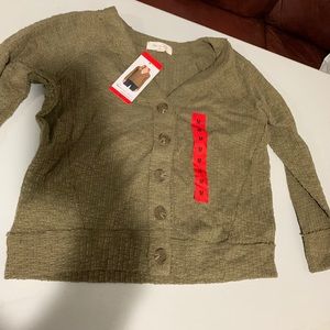brand new button up sweater